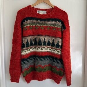 VTG Manos del Uruguay 100% Wool Handknit Sweater
